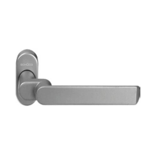 Дверная ручка нажимная Schuco цвет: Inox-Look, нержавеющая сталь арт. 240169